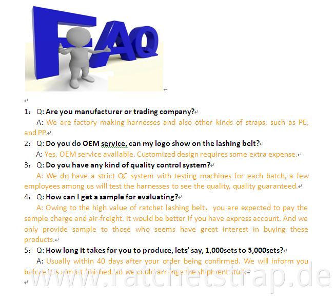 Lashing belt FAQ